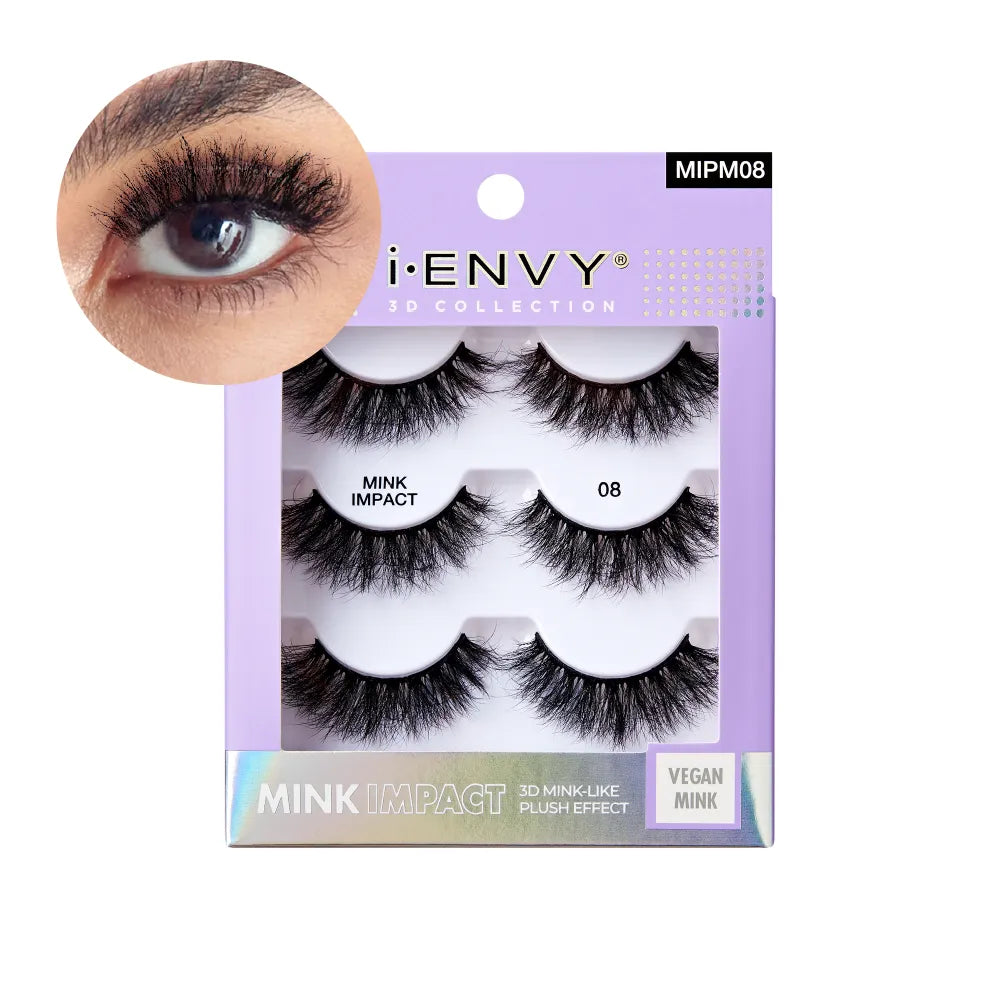 I-ENVY Mink Impact Multipack Vegan Strip Lashes official pack