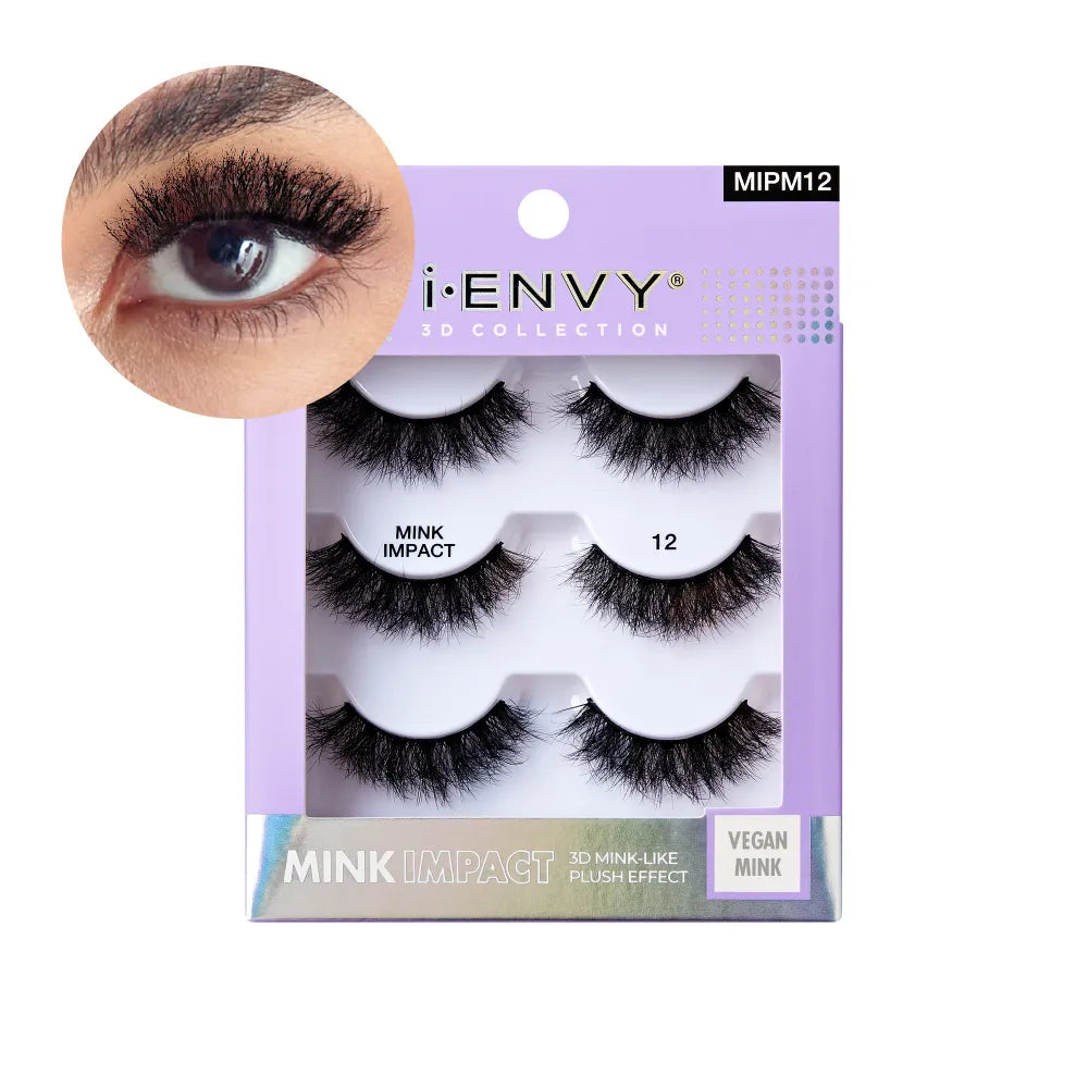 I-ENVY Mink Impact Multipack Vegan Strip Lashes official pack