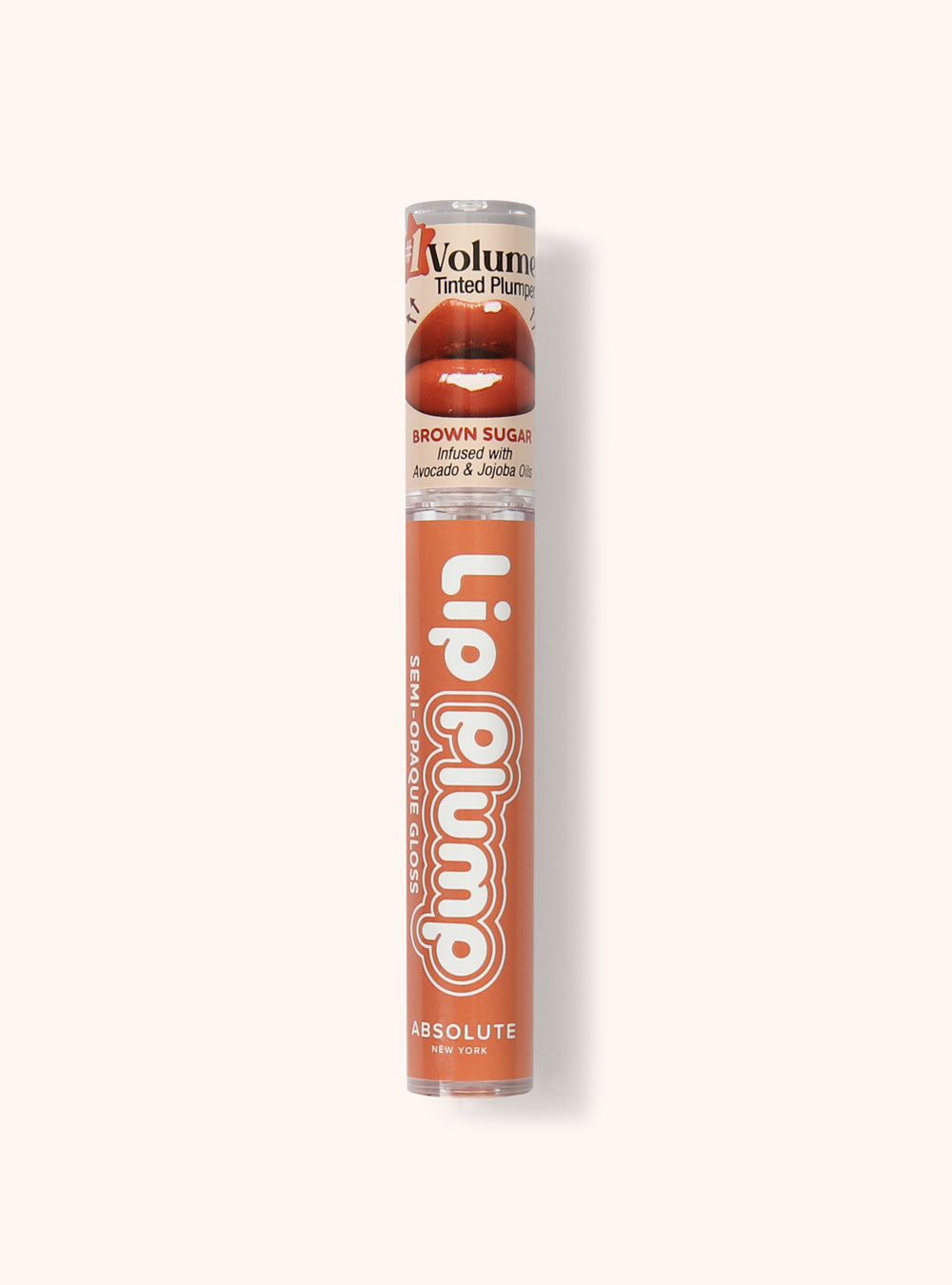 Absolute New York Lip Plump Semi-Opaque Gloss Brown Sugar MLPG08