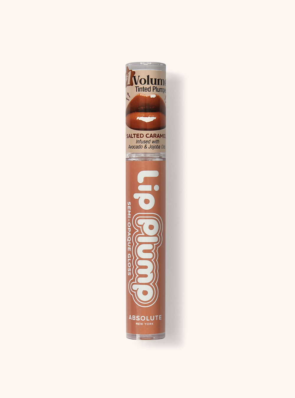 Absolute New York Lip Plump Semi-Opaque Gloss Salted Caramel MLPG09