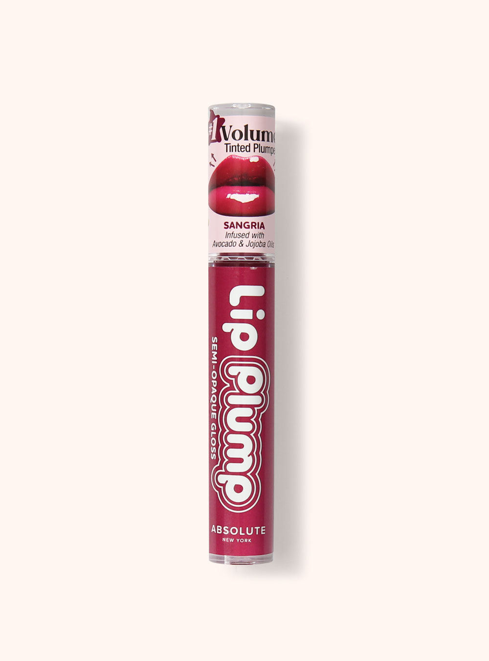 Absolute New York Lip Plump Semi-Opaque Gloss Sangria MLPG10