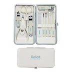 éclat All-in-One Manicure & Pedicure Grooming Kit with Travel Case – Cream (7 / 10 / 18 pcs) official pack