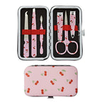 éclat Printed All-in-One Manicure & Pedicure Grooming Kit with Travel Case (6 pcs) official pack