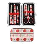 éclat Printed All-in-One Manicure & Pedicure Grooming Kit with Travel Case (6 pcs) official pack
