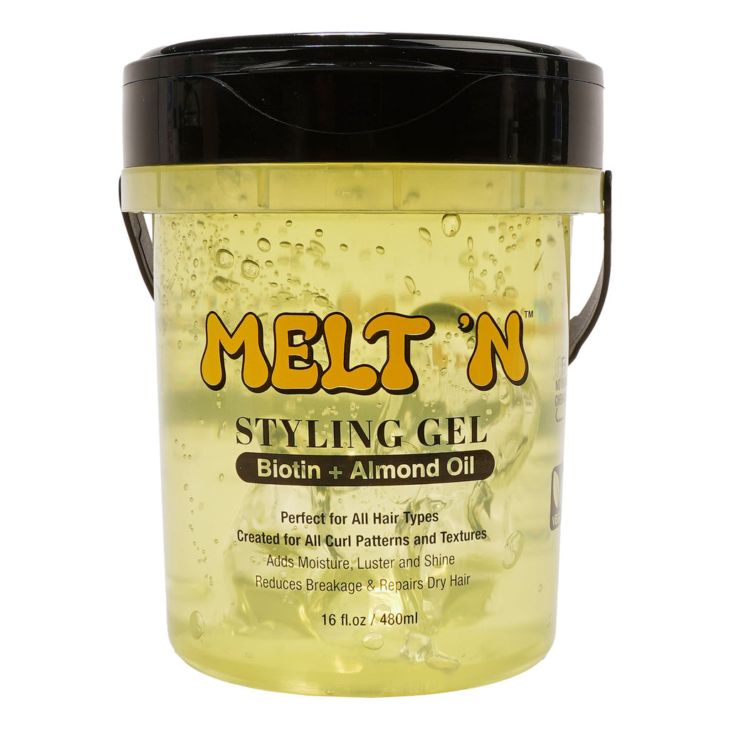 Ebin Melt'N Styling Gel Biotin + Almond Oil 16.0 oz — official pack photo MSG480-YL (MSG480-YL_104ad8fa-cece-4629-9df3-f6badd0ceb59.jpg) from ebinnewyork.com