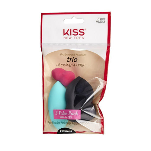 Kiss New York Makeup Sponge Trio - KNY MAKEUP SPONGE TRIO official pack