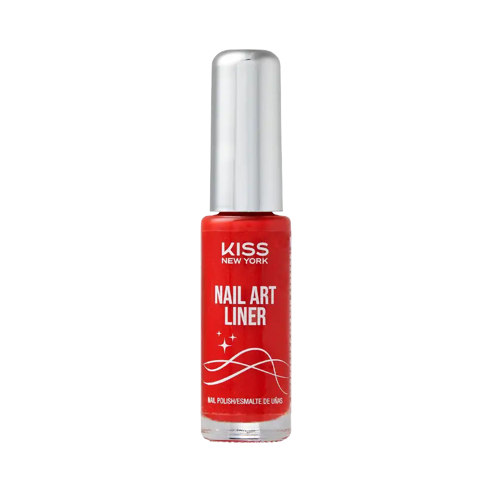 Kiss New York Precision Brush Nail Art Liner – Perfect for Fine Detailing - Candy Apple official pack