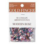 Gold Finger Multishape AB Rhinestones - Modern Rose official pack
