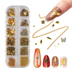KISS Nail Art Charms Kit – 3D Nail Decorations & Charms for Gel, Acrylic & Press-On Nails official pack