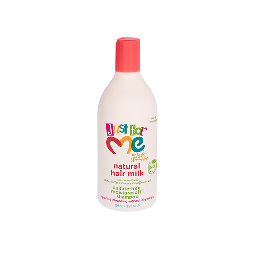 Just For Me Natural Hair Milk Sulfate-free Moisturesoft Shampoo 13.5 oz — official pack photo 40021326 (Natural-Hair-Milk-Moisture-soft-Shampoo.png) from strengthofnature.com