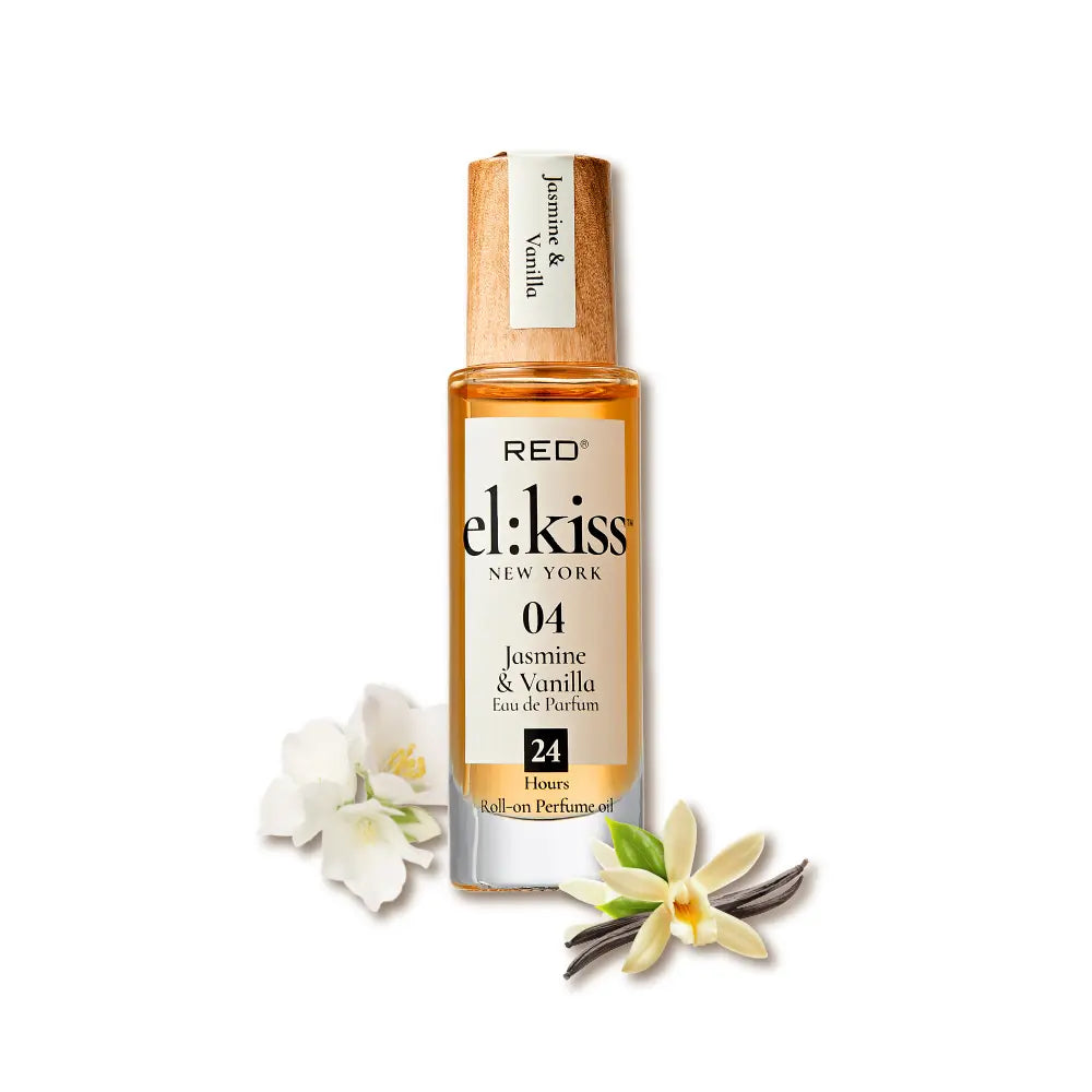RED by KISS El Kiss Perfume Rollerball and Hair & Body Mist - Warm & Spicy Fragrances official pack