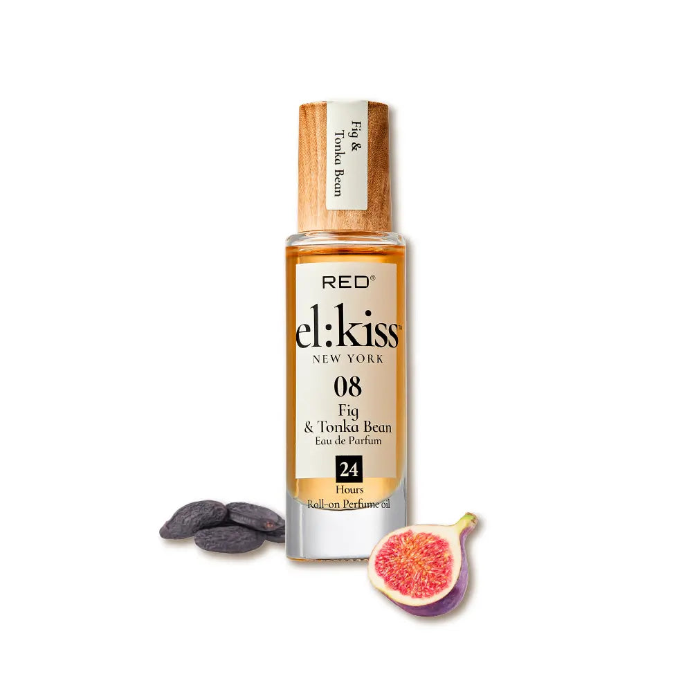 RED by KISS El Kiss Perfume Rollerball and Hair & Body Mist - Warm & Spicy Fragrances official pack