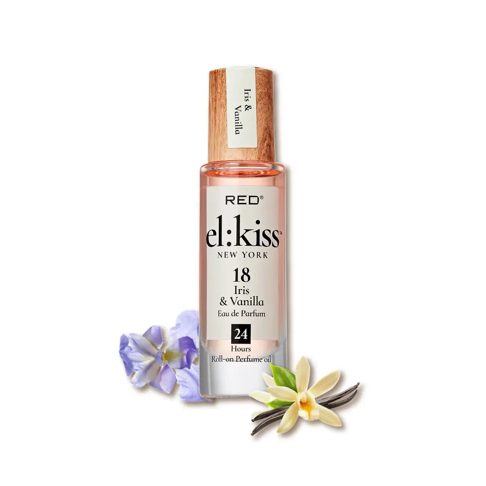 RED by KISS El Kiss Perfume Rollerball and Hair & Body Mist - Fruity Floral Fragrances official pack