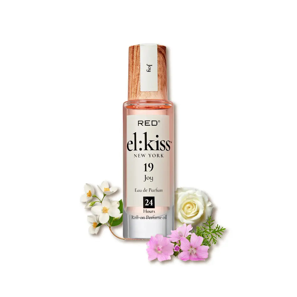 RED by KISS El Kiss Perfume Rollerball and Hair & Body Mist - Fruity Floral Fragrances official pack