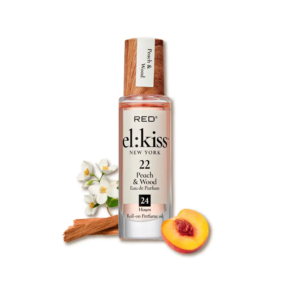 RED by KISS El Kiss Perfume Rollerball and Hair & Body Mist - Fruity Floral Fragrances official pack