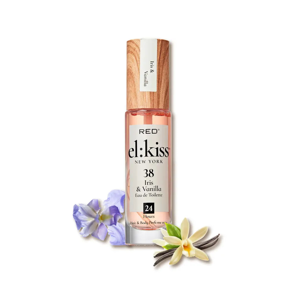 RED by KISS El Kiss Perfume Rollerball and Hair & Body Mist - Fruity Floral Fragrances official pack