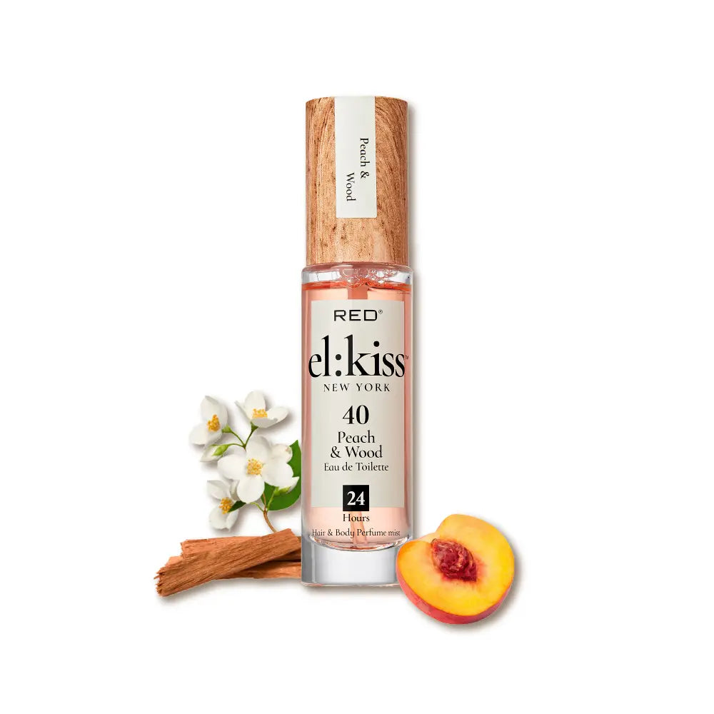 RED by KISS El Kiss Perfume Rollerball and Hair & Body Mist - Fruity Floral Fragrances official pack