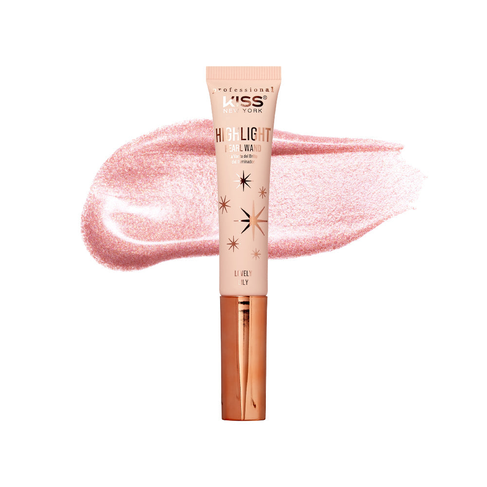KISS New York Professional Pearl Highlight Wand Luminous Liquid Glow - Lovely Lily official pack