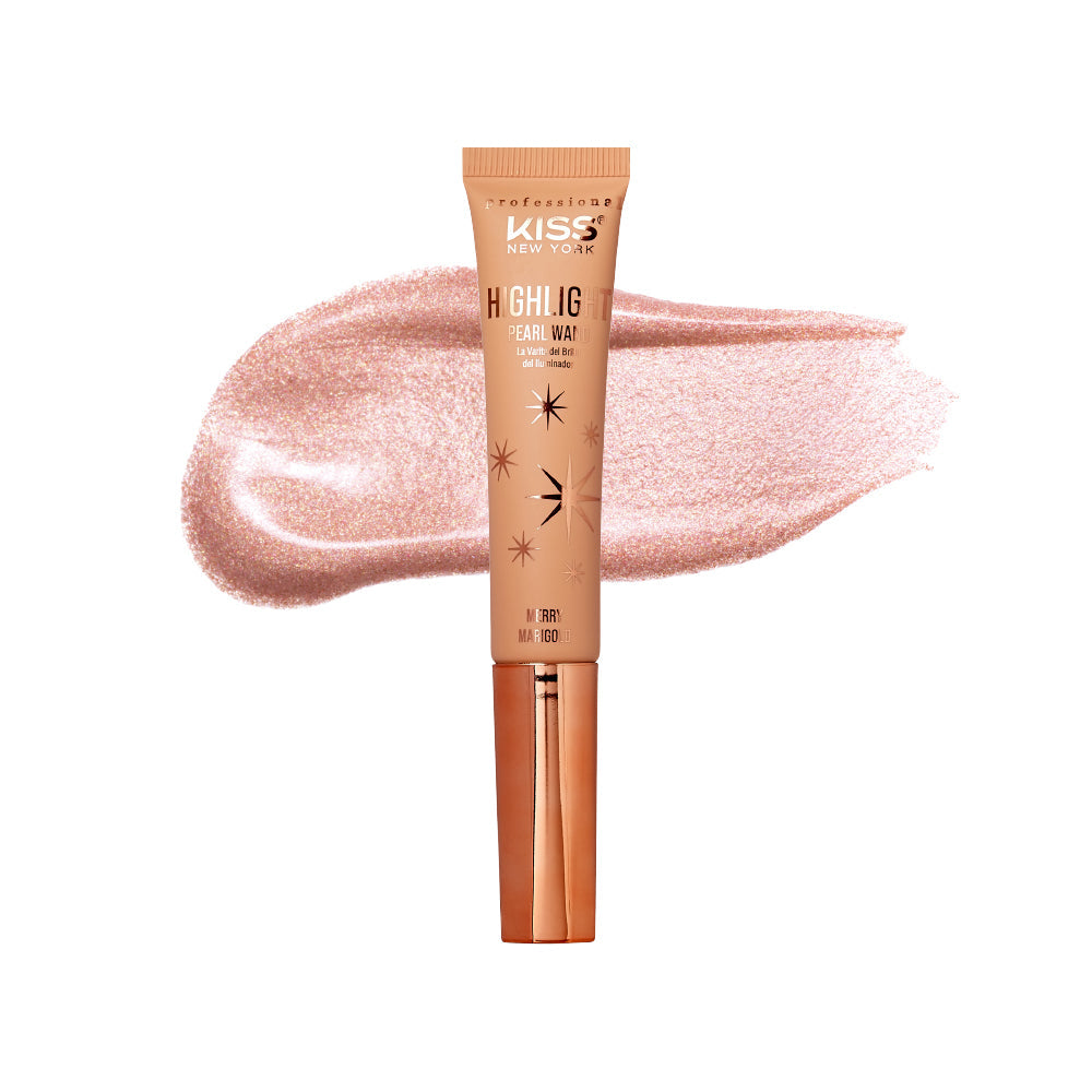 KISS New York Professional Pearl Highlight Wand Luminous Liquid Glow - Merry Marigold official pack