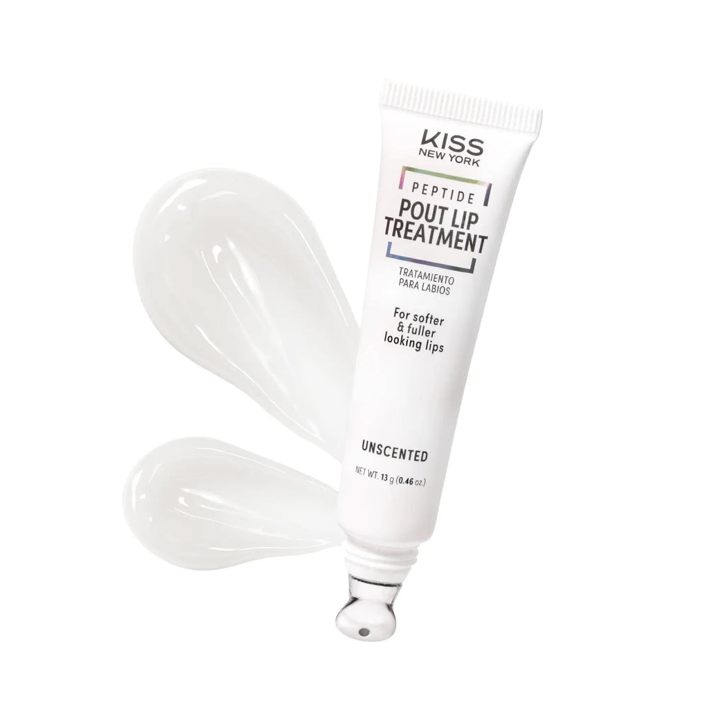 KISS NEW YORK Peptide Pout Lip Treatment – Hydrating Gloss with Cooling Metal Tip official pack