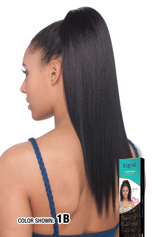 Freetress Equal Yaky Straight 14" Ponytail 1B 1B