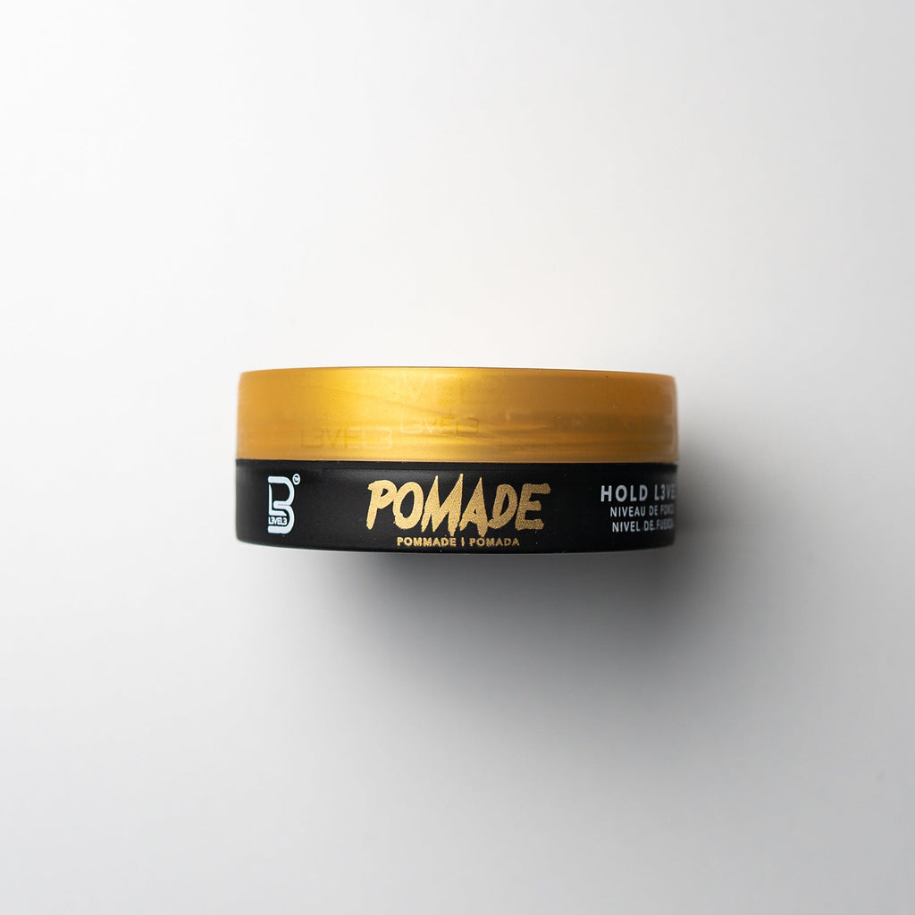 Level 3 L3VEL3 Hair Styling Pomade Strong Hold 150mL — official pack photo L3-POMADE-150ML (Pomade-150ml.jpg) from lv3.com