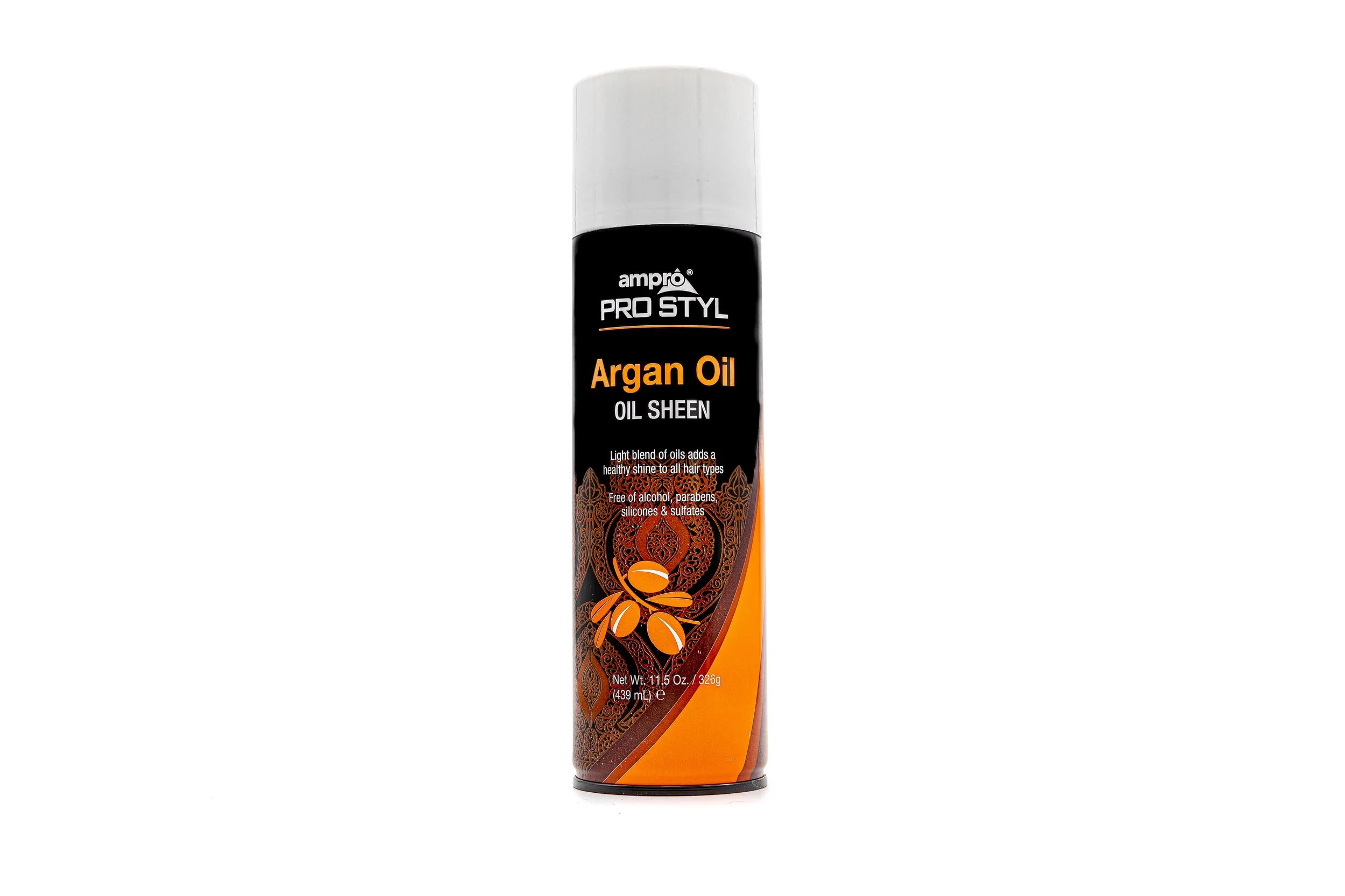 Ampro Styl Oil Sheen - With Argan Oi(11.5oz)#67 — official pack photo 11.5 (Pro Styl Argan Oil Oil Sheen-00001.jpg) from amprogel.com