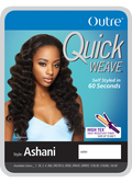 OUTRE Synthetic Hair Half Wig Quick Weave Ashani (S1B/30) — official pack photo (QSASN-5.png) from outre.com