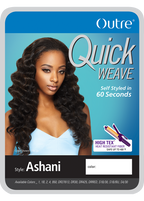 OUTRE Synthetic Hair Half Wig Quick Weave Ashani (S1B/30) — official pack photo (QSASN-5.png) from outre.com