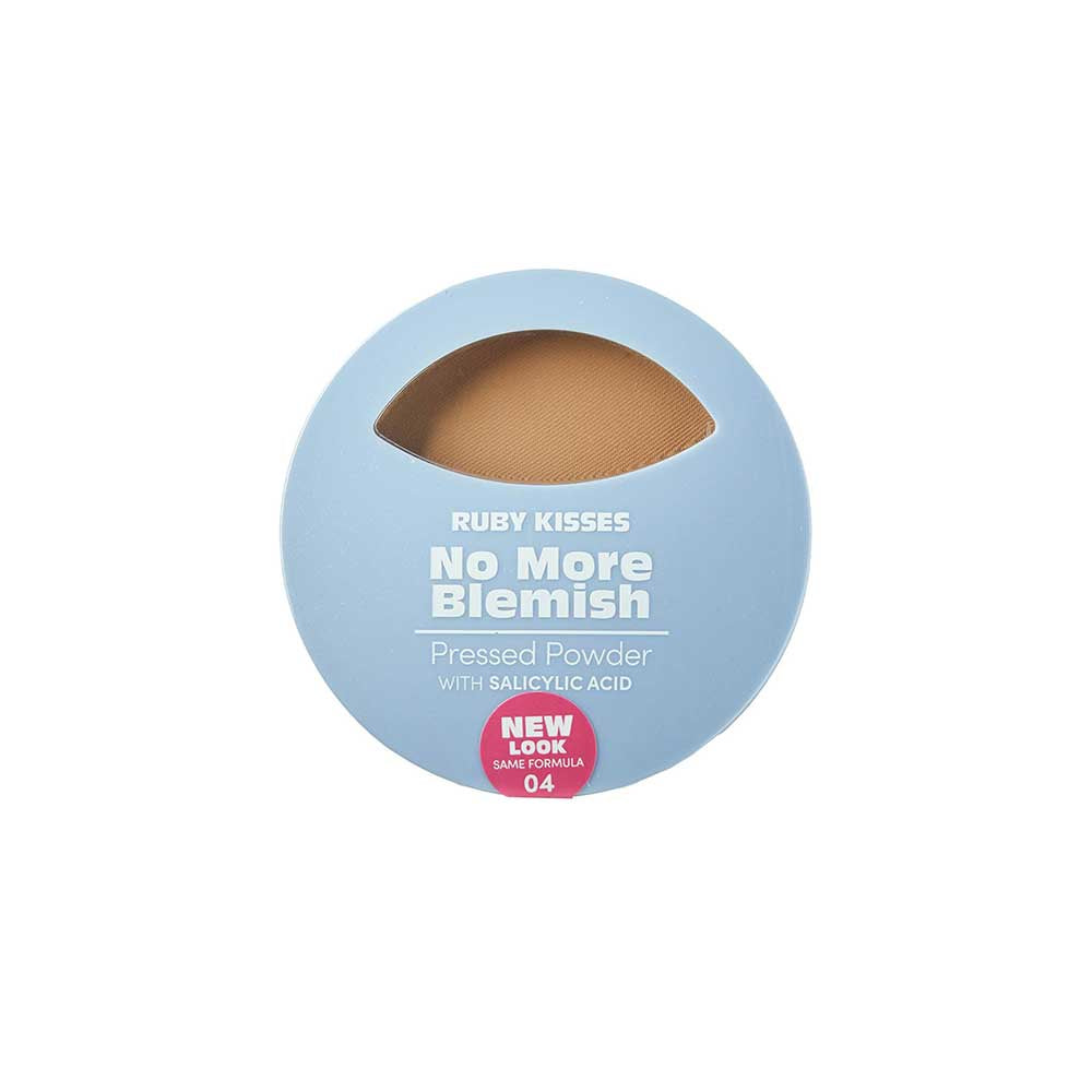 Ruby Kisses No More Blemish Pressed Powder - Toasted Almond official pack