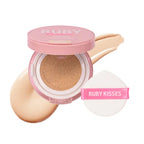 Ruby Kisses Cushion Foundation Compact - Full Coverage with Skincare Benefits, Suitable for Light to Dark Shades official pack