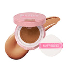 Ruby Kisses Cushion Foundation Compact - Full Coverage with Skincare Benefits, Suitable for Light to Dark Shades official pack