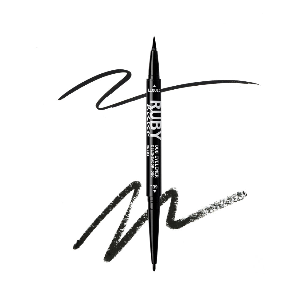 Ruby Kisses Waterproof Liquid & Gel Duo Eyeliner - RK Duo Felt Tip Eyeliner_Black official pack