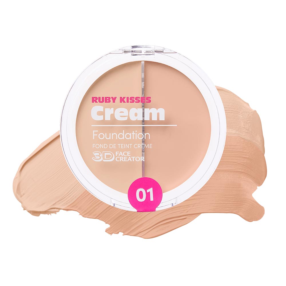 Ruby Kisses Cream Foundation Duo 3D Face Creator official pack