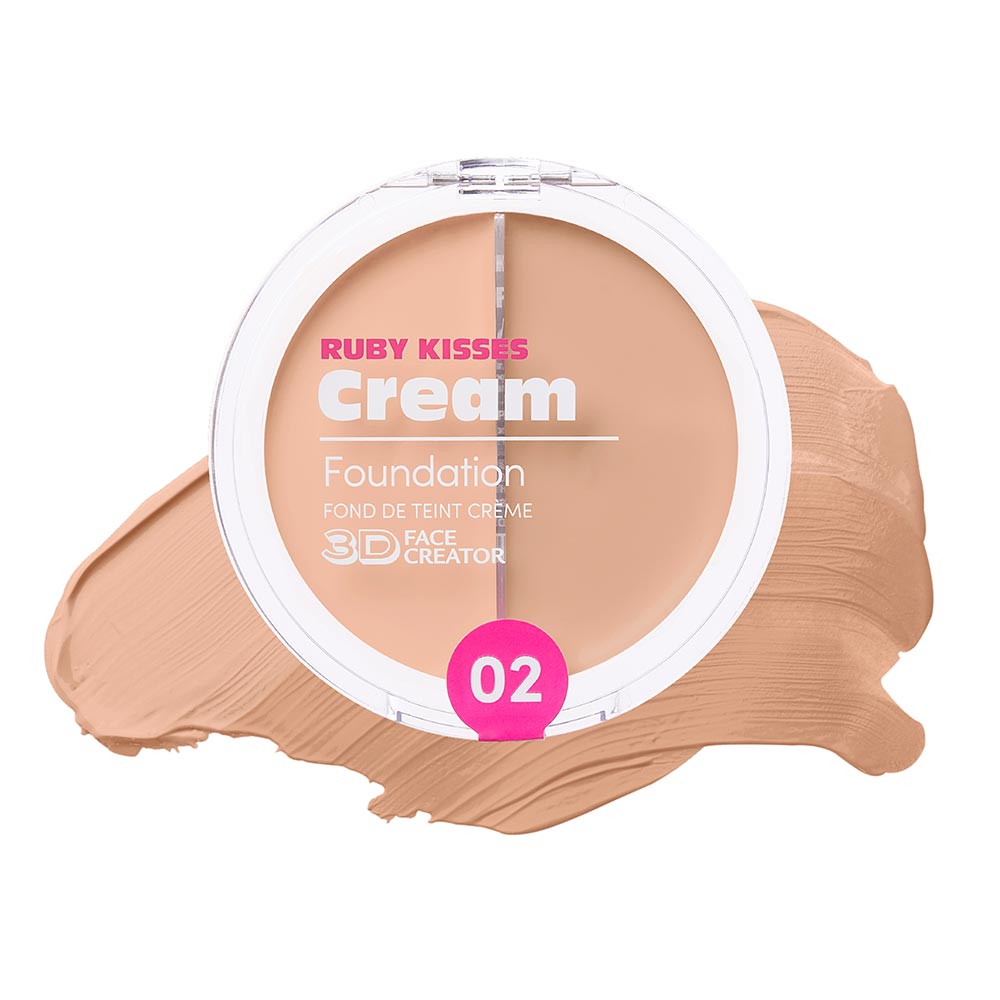 Ruby Kisses Cream Foundation Duo 3D Face Creator official pack