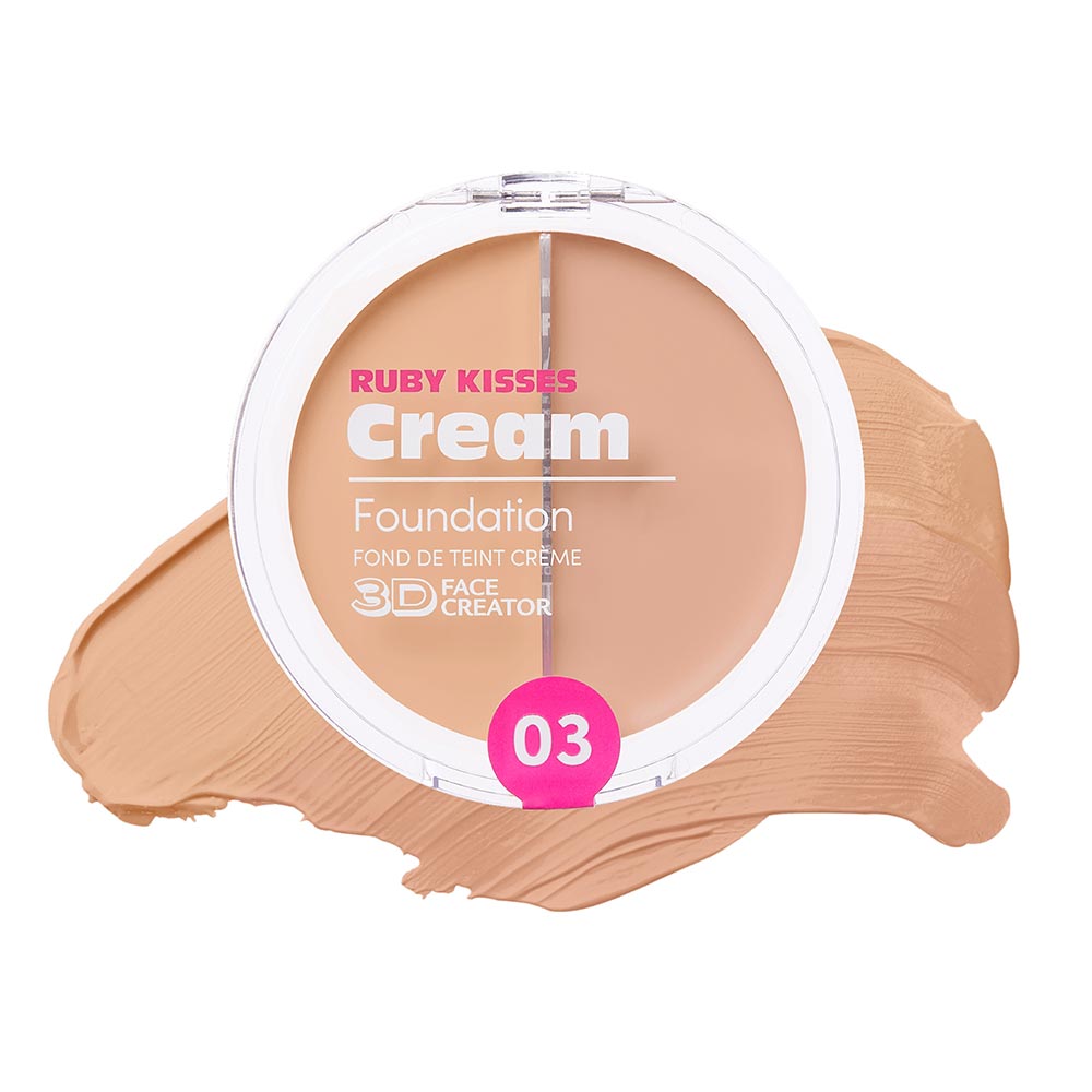 Ruby Kisses Cream Foundation Duo 3D Face Creator official pack