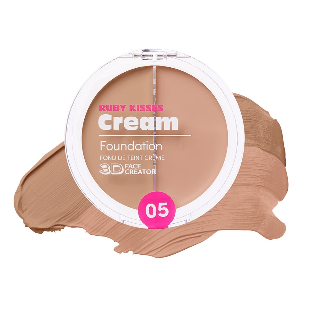 Ruby Kisses Cream Foundation Duo 3D Face Creator official pack