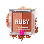 Ruby Kisses Glow & Bronze Highlighter Bronzer Duo official pack