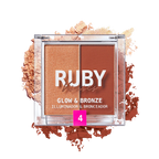 Ruby Kisses Glow & Bronze Highlighter Bronzer Duo official pack