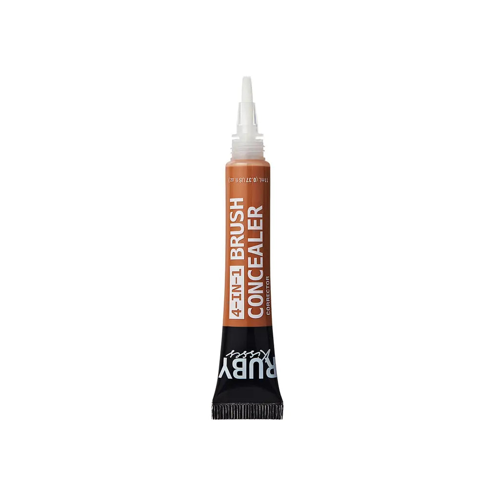 Ruby Kisses 4-In-1 Full Coverage Concealer with Brush Tip - Fawn official pack