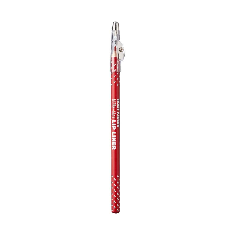 Ruby Kisses Ultra-Easy Wooden Pencil Lip Liner - Red official pack