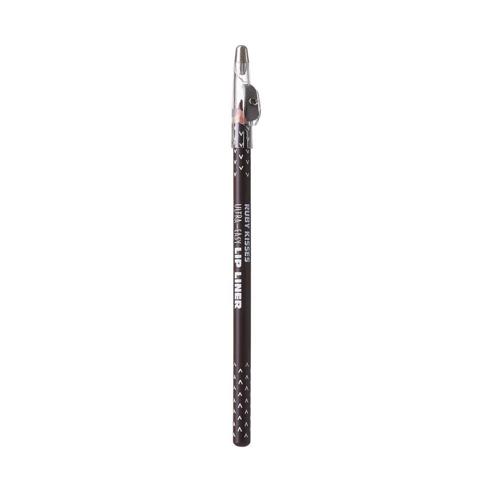 Ruby Kisses Ultra-Easy Wooden Pencil Lip Liner - Burgundy official pack