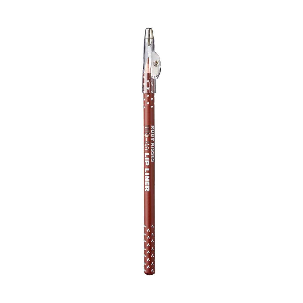Ruby Kisses Ultra-Easy Wooden Pencil Lip Liner - Brown official pack