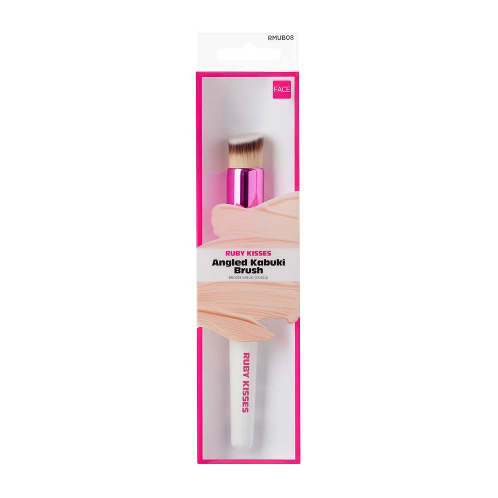 Ruby Kisses Face Makeup Brush - Angled Kabuki official pack