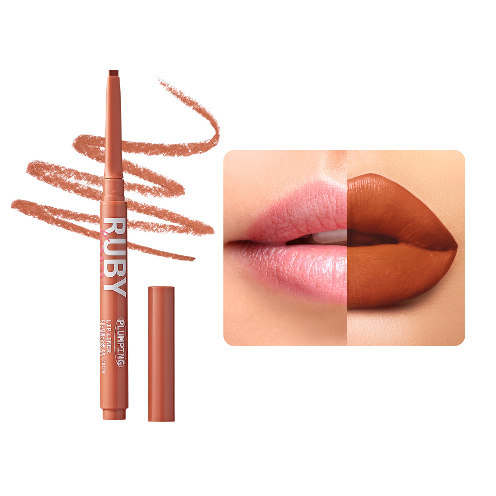 Ruby Kisses Plumping Lip Liner - Soft Brown official pack