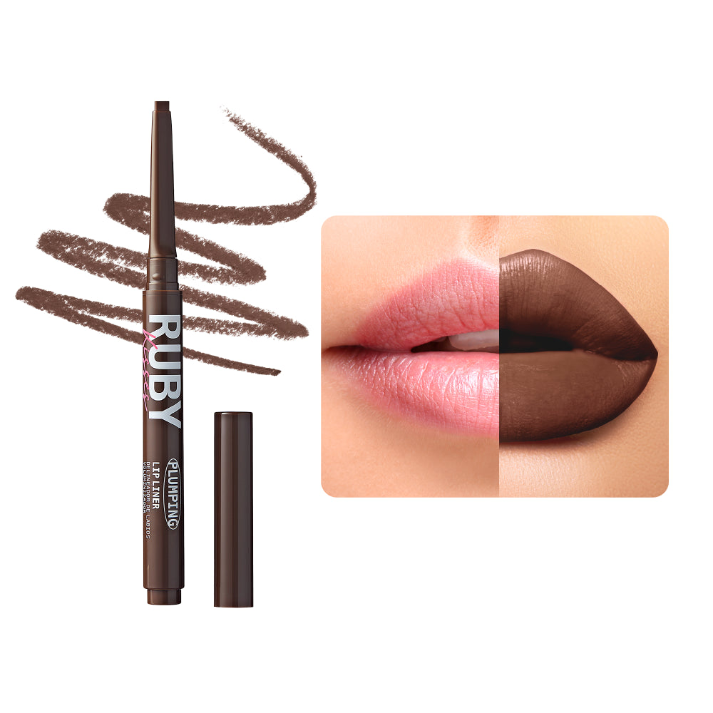 Ruby Kisses Plumping Lip Liner Brown RPU07