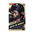RED Adjustable Satin Tie Bonnet Sleep Cap for Braids, Locs & Natural Hair X-Large & Braid Sizes official pack