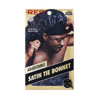 RED Adjustable Satin Tie Bonnet Sleep Cap for Braids, Locs & Natural Hair X-Large & Braid Sizes official pack