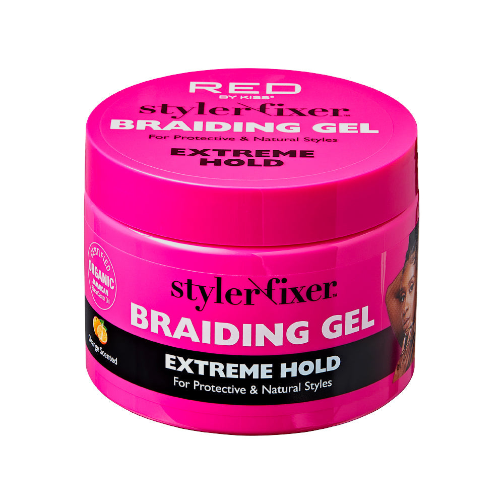 RED by KISS Long-Lasting Styler Fixer Braiding Gel - Extreme Hold official pack