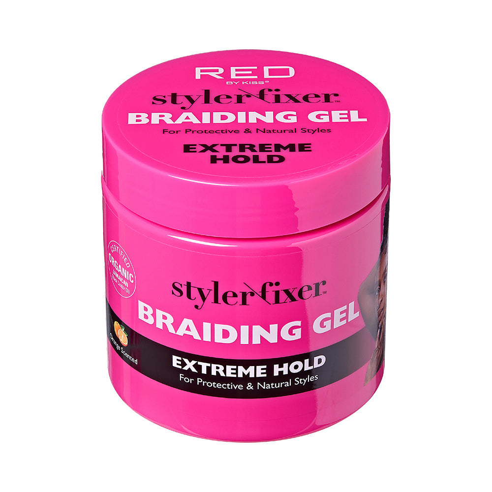 RED by KISS Long-Lasting Styler Fixer Braiding Gel - Extreme Hold official pack